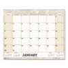 Recycled Monthly Horizontal Wall Calendar, Marble Stone Artwork, 14.88 x 12, White/Sand Sheets, 12-Month (Jan To Dec): 2026