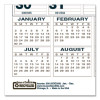 Bar Harbor Recycled Wirebound Monthly Wall Calendar, 6 x 7, White/Blue/Gray Sheets, 12-Month (Jan-Dec): 2026