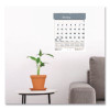 Bar Harbor Recycled Wirebound Monthly Wall Calendar, 6 x 7, White/Blue/Gray Sheets, 12-Month (Jan-Dec): 2026