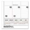 Bar Harbor Recycled Wirebound Monthly Wall Calendar, 12 x 17, White/Blue/Gray Sheets, 12-Month (Jan-Dec): 2026