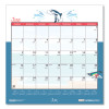 Recycled Seasonal Wall Calendar, Illustrated Seasons Artwork, 12 x 12, 12-Month (Jan To Dec): 2026