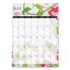 Recycled Wild Flower Wall Calendar, Wild Flowers Artwork, 12 x 16.5, White/Multicolor Sheets, 12-Month (Jan To Dec): 2026