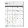 Recycled Wild Flower Wall Calendar, Wild Flowers Artwork, 12 x 16.5, White/Multicolor Sheets, 12-Month (Jan To Dec): 2026