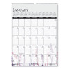 Recycled Wild Flower Wall Calendar, Wild Flowers Artwork, 12 x 16.5, White/Multicolor Sheets, 12-Month (Jan To Dec): 2026