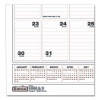 Academic Year Bar Harbor Recycled Wirebound Monthly Wall Calendar, 12 x 17, White/Blue Sheets, 12-Month (Aug-July): 2025-2026