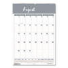 Academic Year Bar Harbor Recycled Wirebound Monthly Wall Calendar, 12 x 17, White/Blue Sheets, 12-Month (Aug-July): 2025-2026
