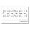 Bar Harbor Recycled Desk Tent Monthly Calendar, 7 x 4.25, White/Blue Sheets, 12-Month (Jan To Dec): 2026