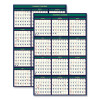 Four Season Erasable Business/Academic Recycled Wall Calendar, 24 x 37, 12-Month(July-June): 2025-26, 12-Month(Jan-Dec): 2026