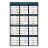 Four Season Erasable Business/Academic Recycled Wall Calendar, 24 x 37, 12-Month(July-June): 2025-26, 12-Month(Jan-Dec): 2026