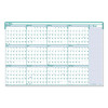 Express Track Recycled Reversible/Erasable Yearly Wall Calendar, 24 x 37, White/Teal Sheets, 12-Month (Jan To Dec): 2026