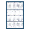 Academic Year Recycled Poster Style Reversible/Erasable Yearly Wall Calendar, 24 x 37, 12-Month (July To June): 2025 To 2026