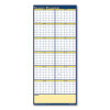 Recycled Reversible Yearly Wall Planner, 60 x 26, White/Blue/Yellow Sheets, 12-Month (Jan To Dec): 2026