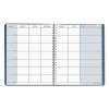 Recycled Teacher's Planner, Weekly, 7 Classes, Blue Cover, 11 x 8.5 Sheets, 45-Week Span