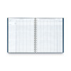 Recycled Class Record Book, 8 Classes, 35 Students, 9 To 10 Week Terms, 40-Week Span, Blue Cover, 11 x 8.5 Sheets