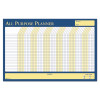 100% Recycled All-Purpose/Vacation Planner, 12-Month Planning/Scheduling Calendar, 36" x 24", Multicolor Surface