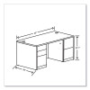 10500 Series Double Pedestal Desk With Full Pedestals, 60" x 30" x 29.5", Pinnacle