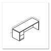 10500 Series Full-Height Left Pedestal Credenza, 72w x 24w x 29.5h, Pinnacle