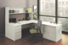 38000 Series Desk Shell, 60" X 30" X 30", Light Gray/Silver