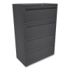 Brigade 700 Series Lateral File, 4 Legal/Letter-Size File Drawers, Charcoal, 36" X 18" X 52.5"