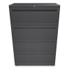 Brigade 700 Series Lateral File, 4 Legal/Letter-Size File Drawers, Charcoal, 36" X 18" X 52.5"