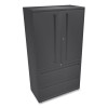 Brigade 700 Series Lateral File, Three-Shelf Enclosed Storage, 2 Legal/Letter-Size File Drawers, Charcoal, 36" X 18" X 64.25"