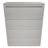 Brigade 700 Series Lateral File, 4 Legal/Letter-Size File Drawers, Light Gray, 42" X 18" X 52.5"