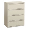 Brigade 700 Series Lateral File, 4 Legal/Letter-Size File Drawers, Light Gray, 42" X 18" X 52.5"