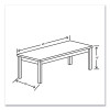 80000 Series Laminate Occasional Coffee Table, Rectangular, 48w x 20d x 16h, Kingswood Walnut
