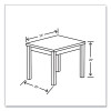 80000 Laminate Occasional End Table, Rectangular, 24w x 20d x 20h, Kingswood Walnut