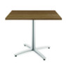 Between Seated-Height X-Base For 42" Table Tops, 32.68w x 29.57h, Silver