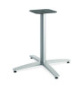 Between Seated-Height X-Base For 42" Table Tops, 32.68w x 29.57h, Silver