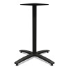 Between Seated-Height X-Base For 30" To 36" Table Tops, 26.18w x 29.57h, Black