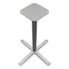 Between Standing-Height X-Base For 42" Table Tops, 32.68w x 41.12h, Silver