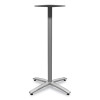 Between Standing-Height X-Base For 30" To 36" Table Tops, 26.18w x 41.12h, Silver