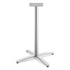 Between Standing-Height X-Base For 30" To 36" Table Tops, 26.18w x 41.12h, Silver