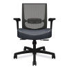 Convergence Mid-Back Task Chair, Synchro-Tilt And Seat Glide, Supports Up To 275 Lb, Navy Seat, Black Back/Base
