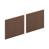 Mod Laminate Doors For 72"W Mod Desk Hutch, 17.86 x 14.82, Sepia Walnut 2/Carton