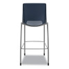 Motivate Four-Leg Cafe Height Stool, Supports Up To 300 Lb, 30" Seat Height, Regatta Seat, Regatta Back, Platinum Base