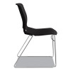 Motivate High-Density Stacking Chair, Supports Up To 300 Lb, 17.75" Seat Height, Onyx Seat, Black Back, Chrome Base, 4/Carton