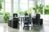 Nucleus Series Recharge Task Chair, Up To 300Lb, 16.63" To 21.13" Seat Ht, Navy Seat, Black Back/Base