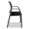 Nucleus Series Recharge Guest Chair, Supports Up To 300 Lb, 17.62" Seat Height, Black Seat/Back, Black Base