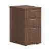 Mod Mobile Pedestal, Left Or Right, 3-Drawers: Box/Box/File, Legal/Letter, Sepia Walnut, 15" x 20" x 28"