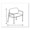 Accommodate Series Bariatric Chair With Arms, 33.5" x 21.5" x 32.5", Flint Seat, Flint Back, Charblack Legs
