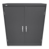 Assembled Storage Cabinet, 36w x 18.13d x 41.75h, Charcoal