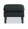 Parkwyn Series Ottoman, 23" x 23" x 17.5", Black