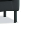 Parkwyn Series Ottoman, 23" x 23" x 17.5", Black