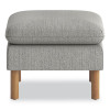 Parkwyn Series Ottoman, 23" x 23" x 17.5", Gray