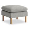 Parkwyn Series Ottoman, 23" x 23" x 17.5", Gray