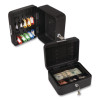 Convertible Cash And Key Box With 10 Keys, 7.9 x 6.5 x 3.5, Security Steel, Black