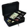 Standard Cash Box, 9.8 x 7.3 x 4.1, Steel, Black